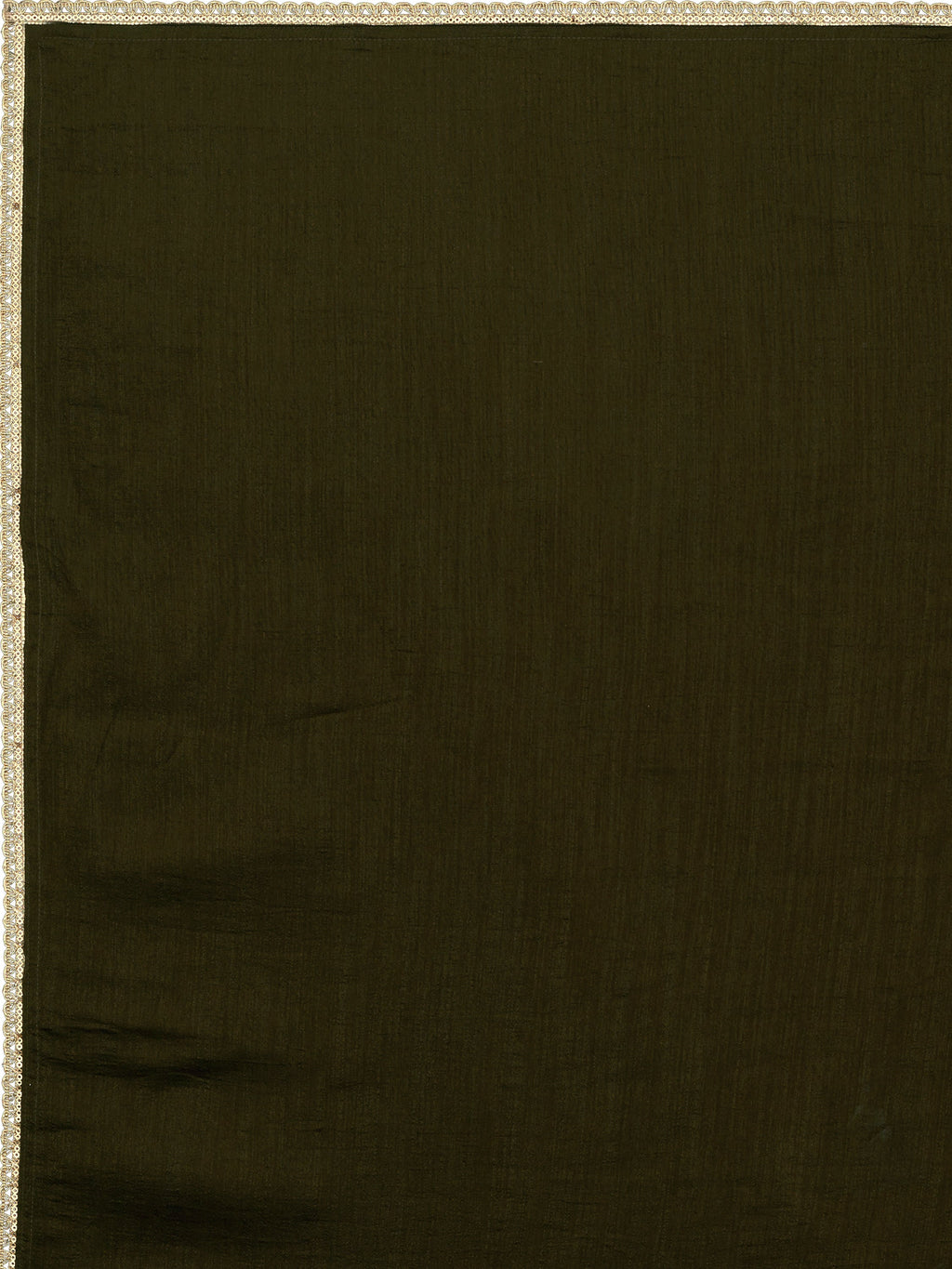 Women Olive Silk Crape Lehengas