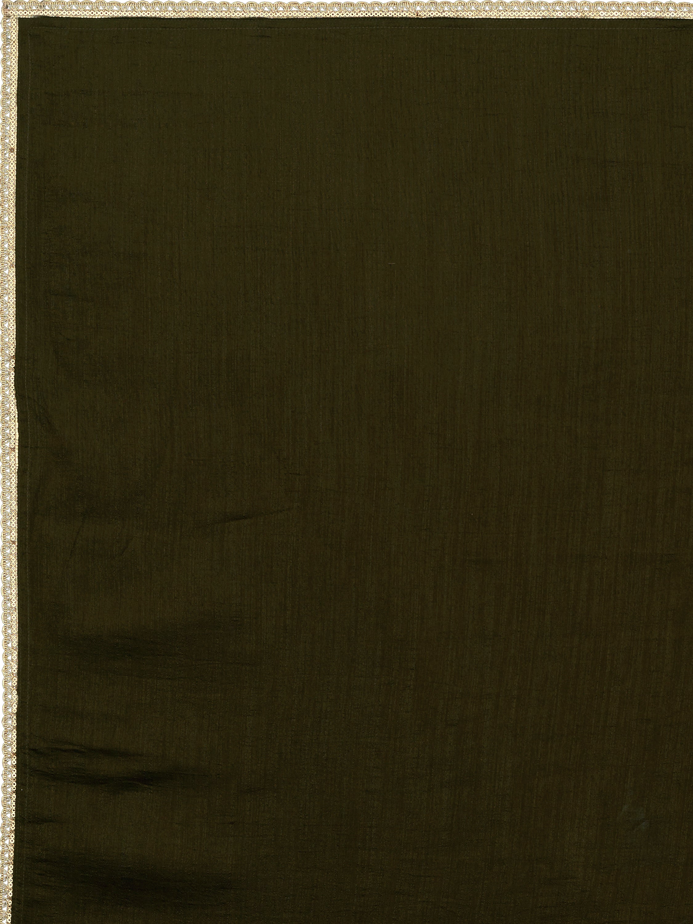 Women Olive Silk Crape Lehengas