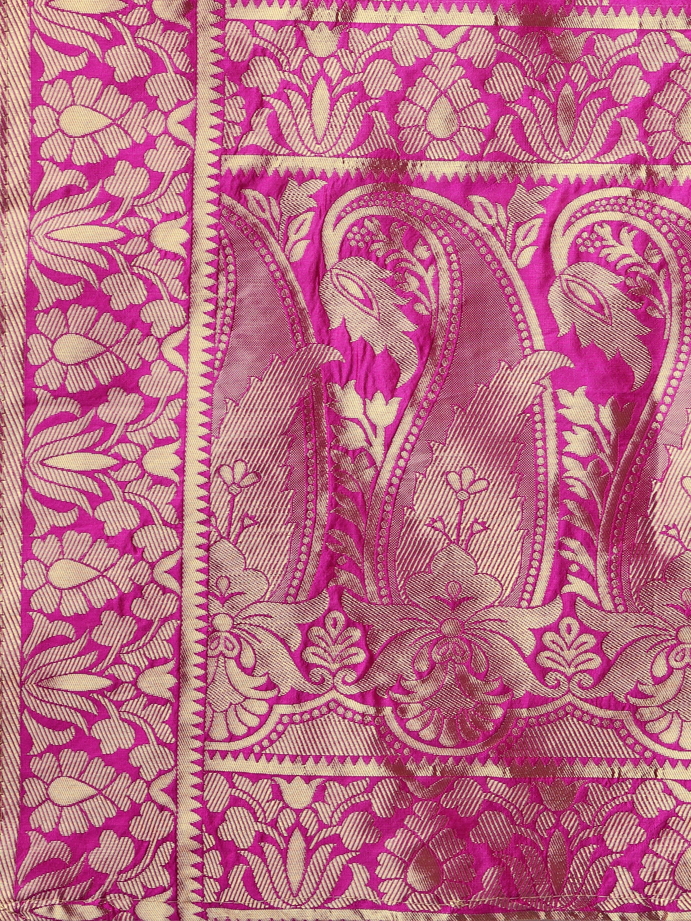 Zari Work Woven Motifs Black Lehenga choli