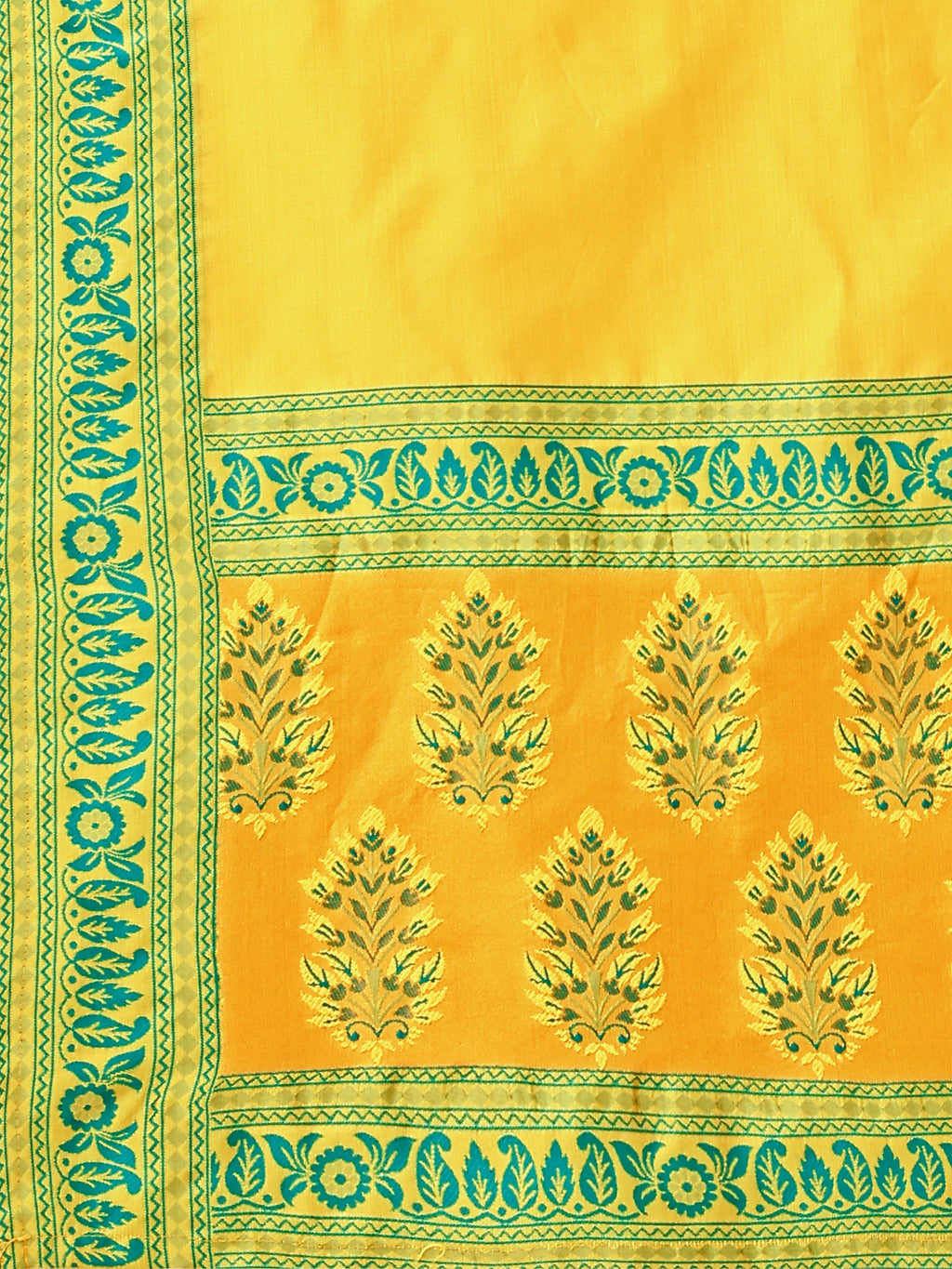 Kanjiwaram With Zari Lime Lehenga Choli