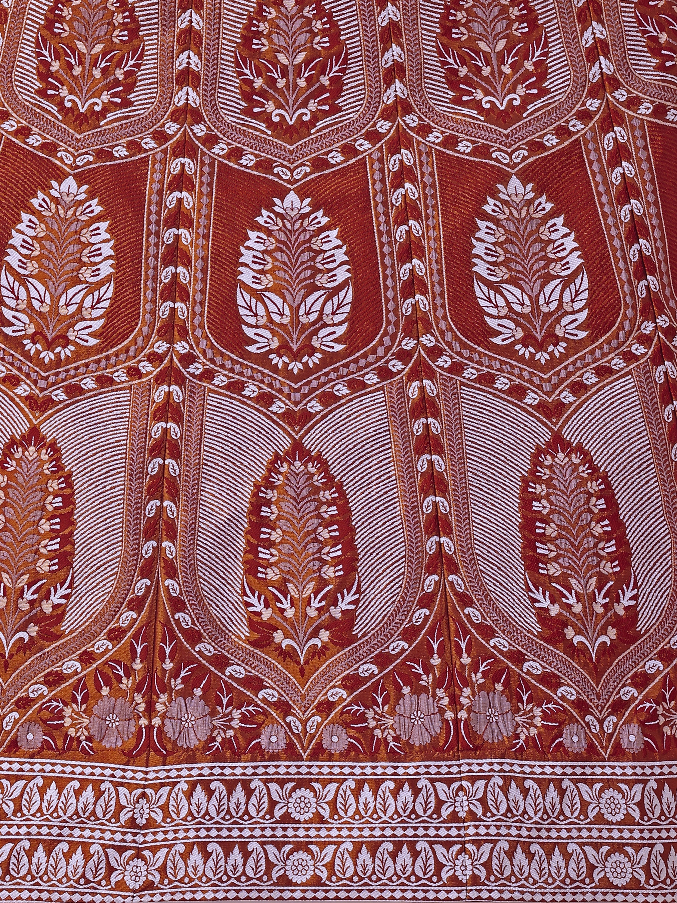 Kanjiwaram With Zari Maroon Lehenga Choli
