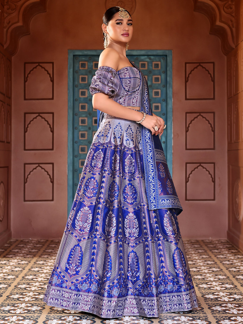 Kanjiwaram With Zari Royal Lehenga Choli