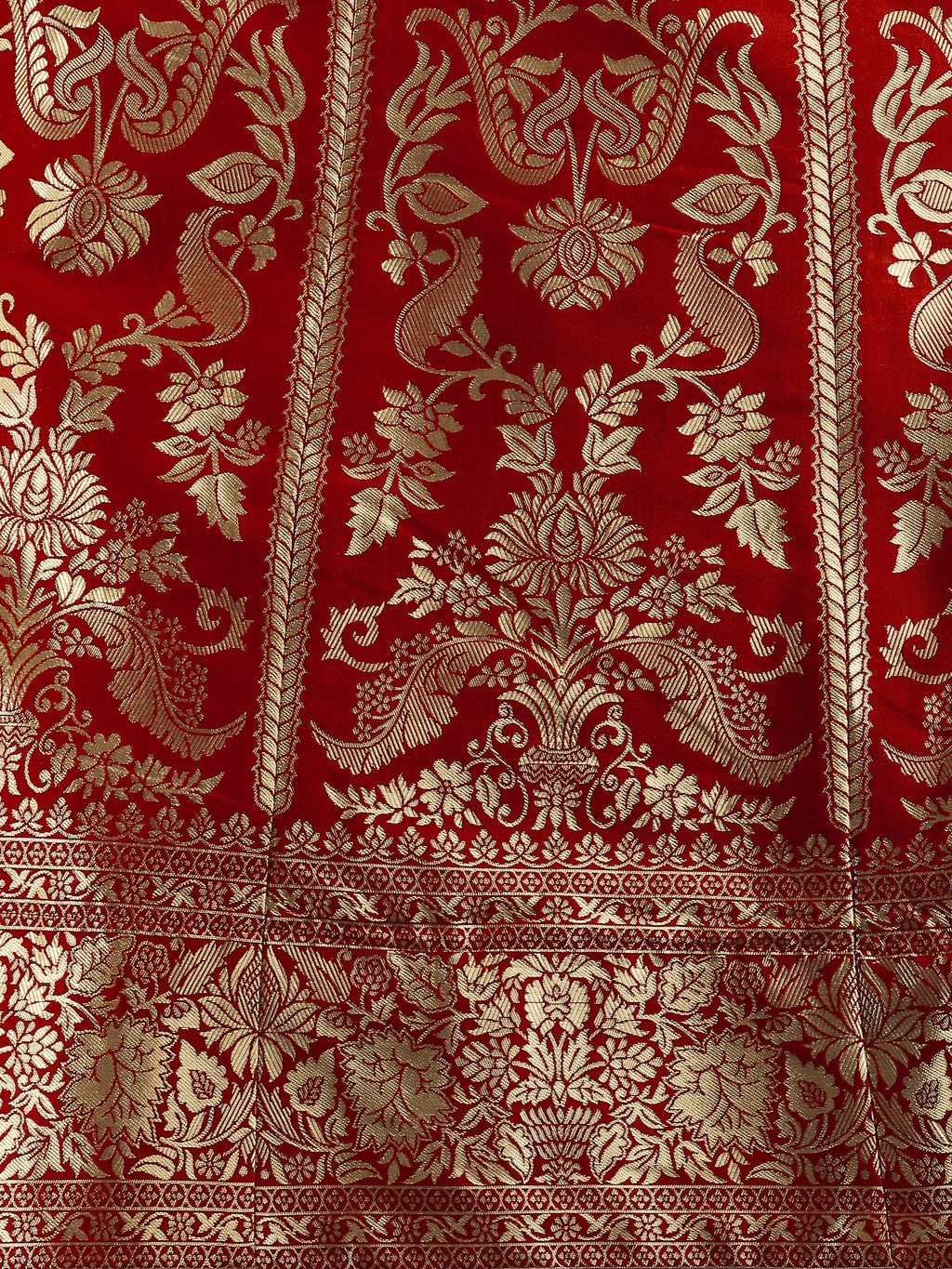 Floral Woven Kalidar Maroon Lehenga Choli