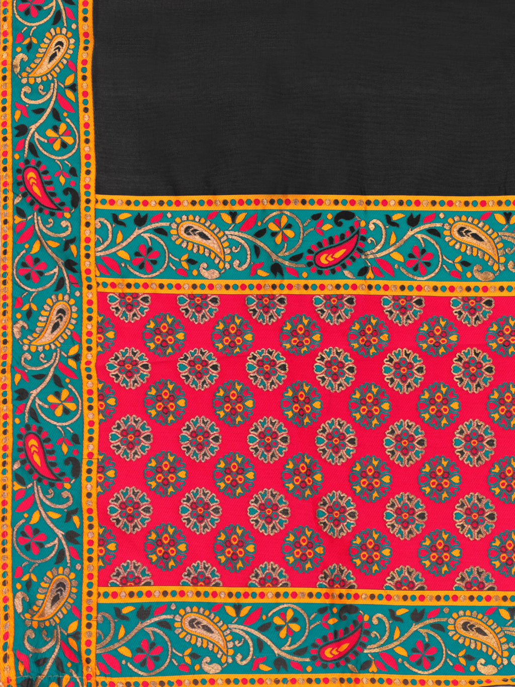 Women's Black Jacquard Crape Lehengas