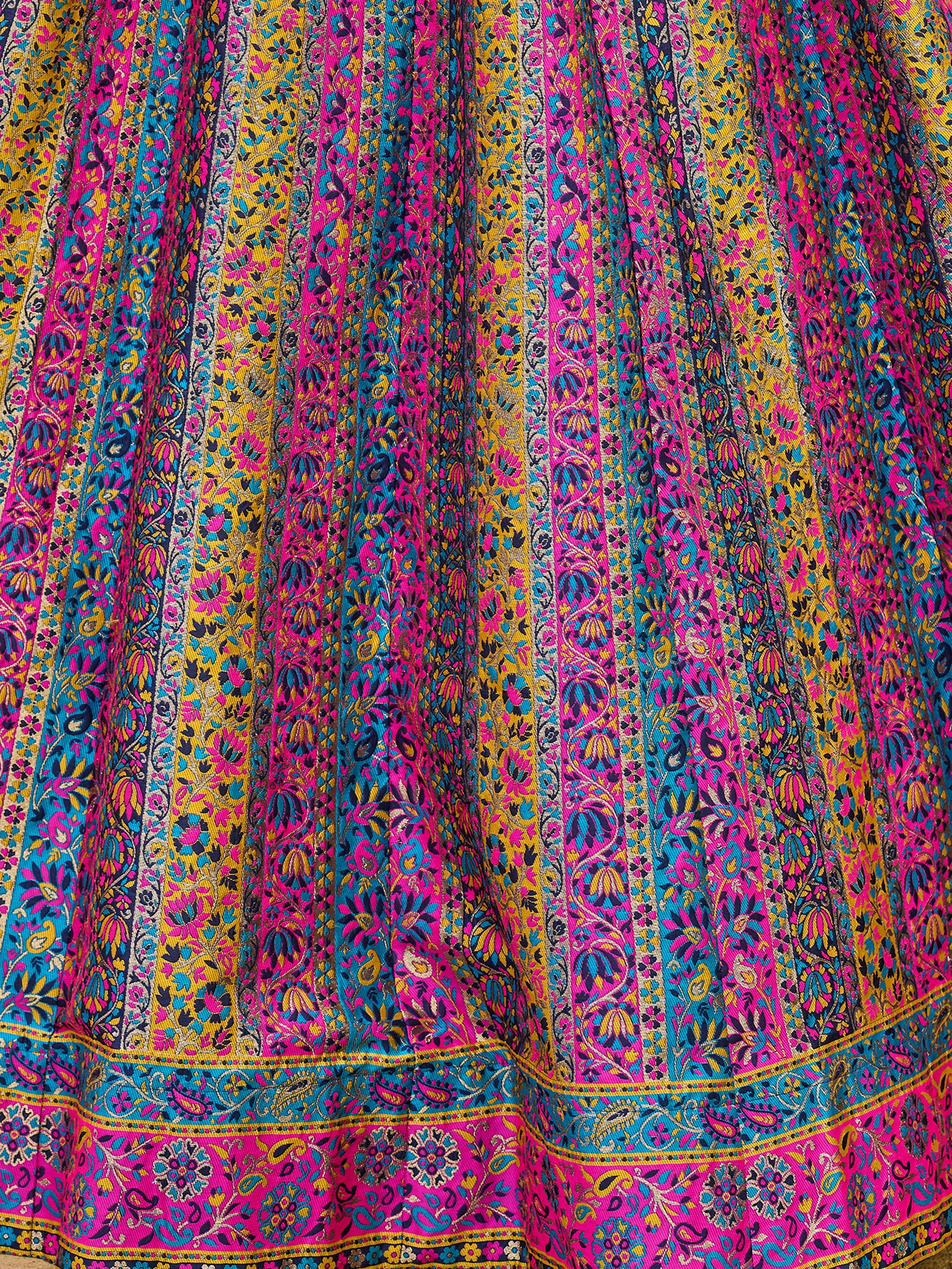 Women's Navy-Blue Jacquard Crape Lehengas