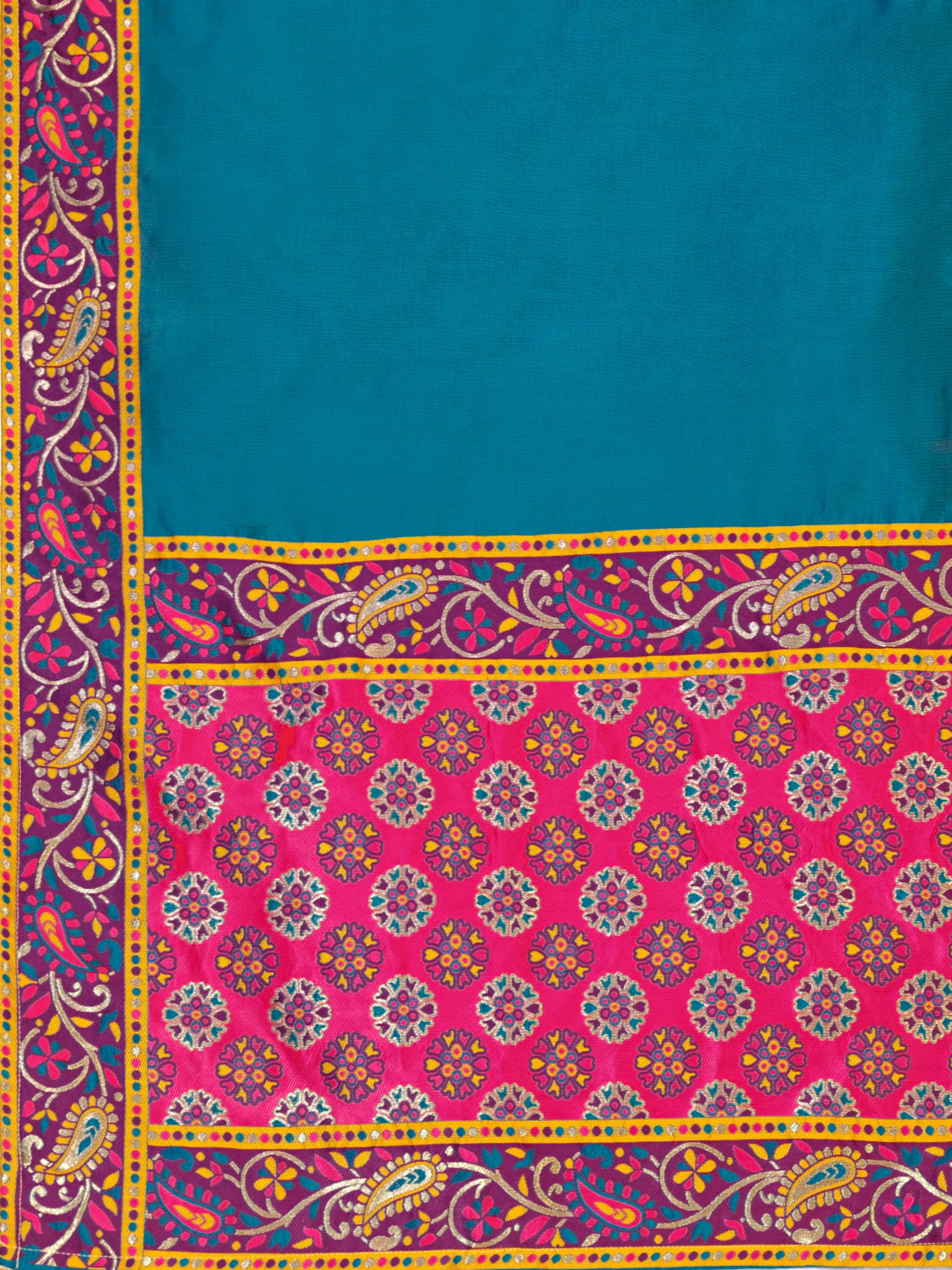 Women's Rama Jacquard Crape Lehengas