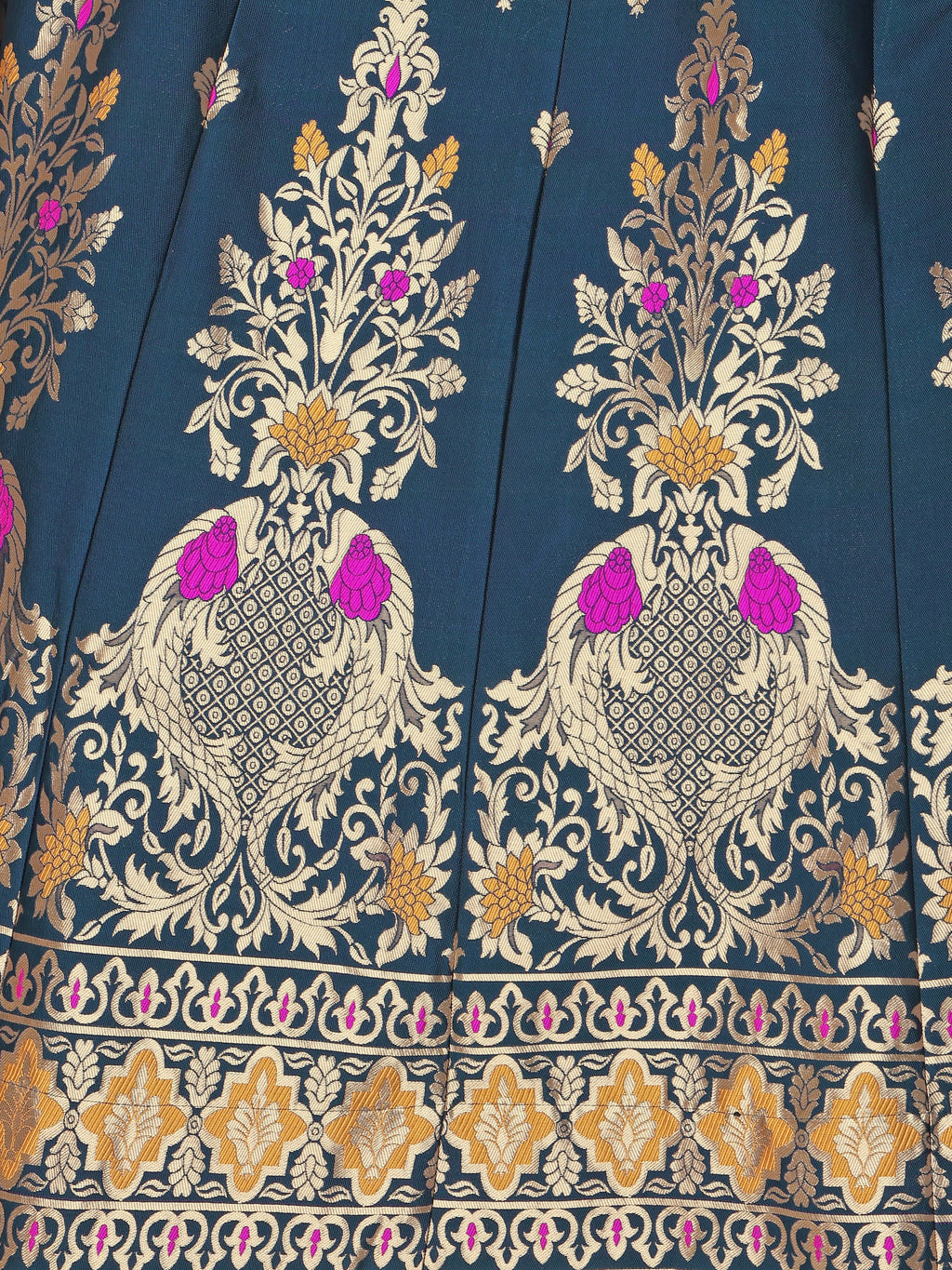 Enhanced Fish Motifs Rama Lehenga Choli