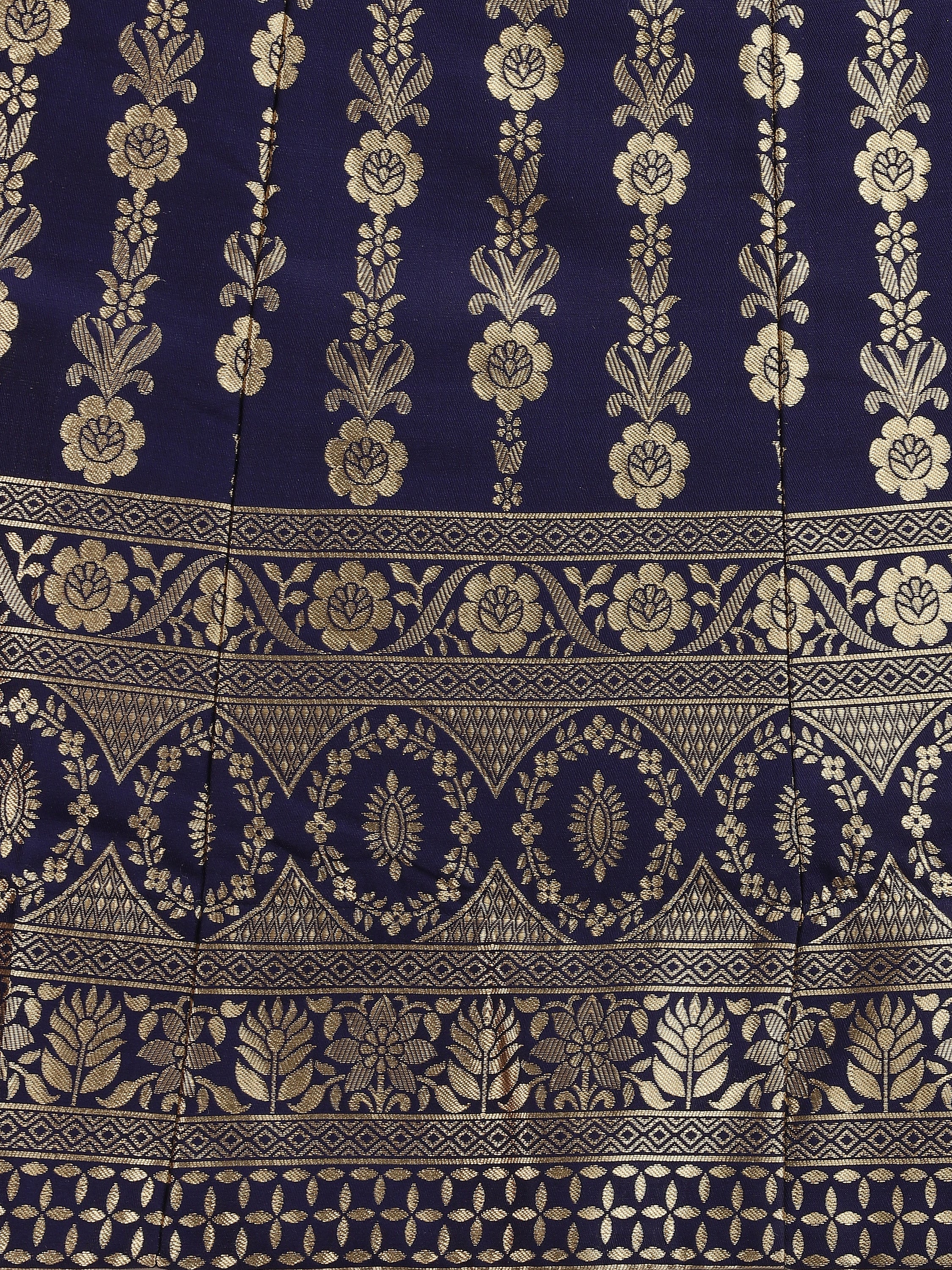 Women Kalidar Navy Blue Lehenga Choli