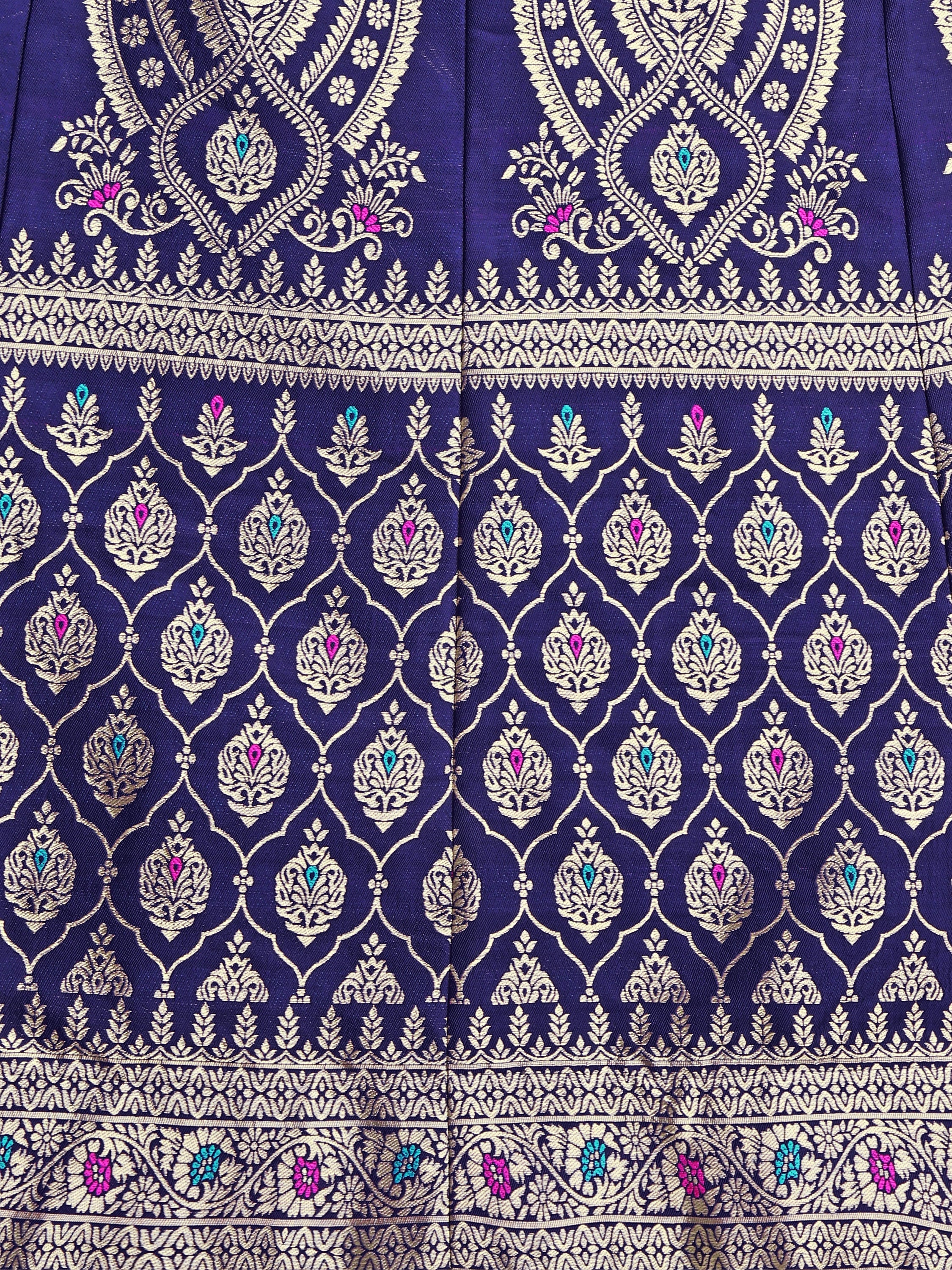 Embellished With Small Design Navy Blue Lehenga Choli