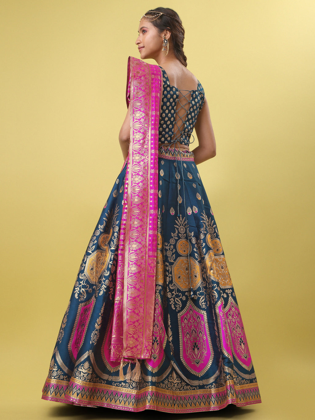Elegant Jacquard Ram Lehenga Choli