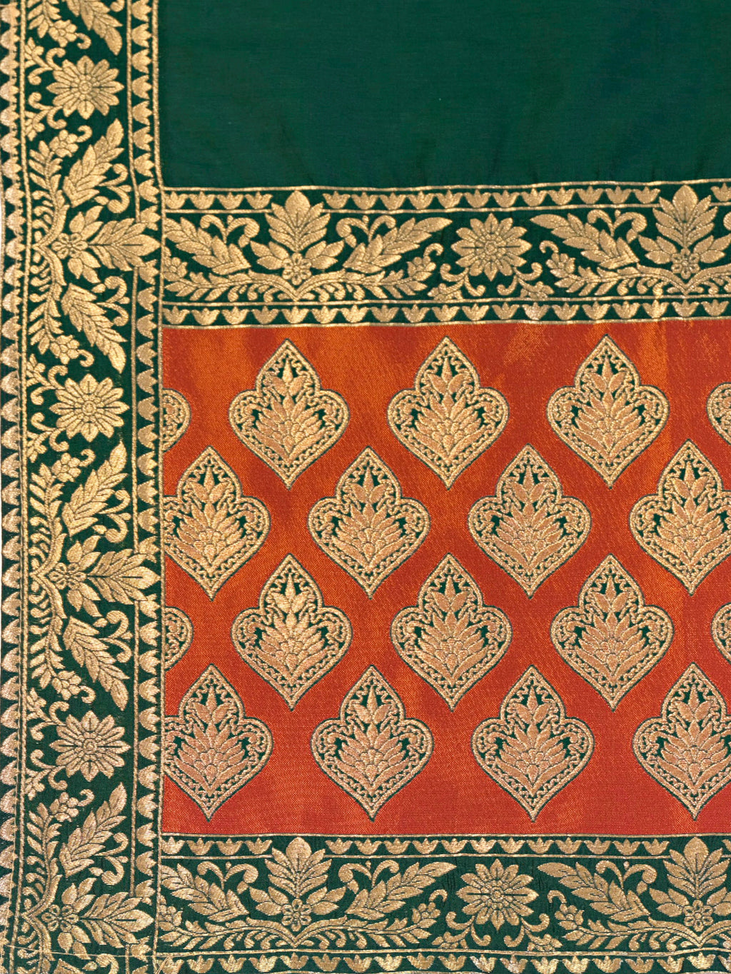 Women's Rust Kanjiwaram Lehengas