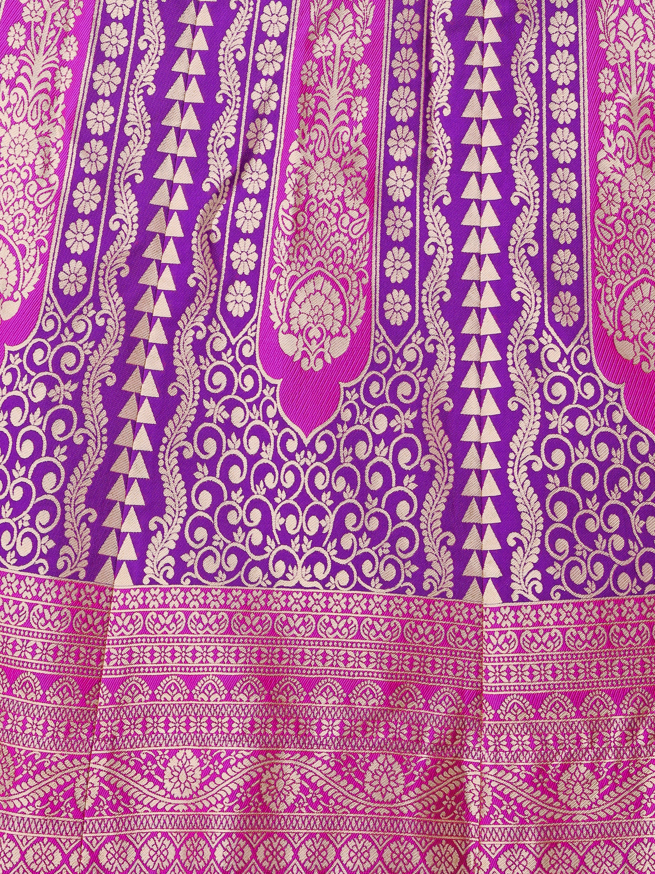 Women Embellished Flared Wine Lehenga Choli