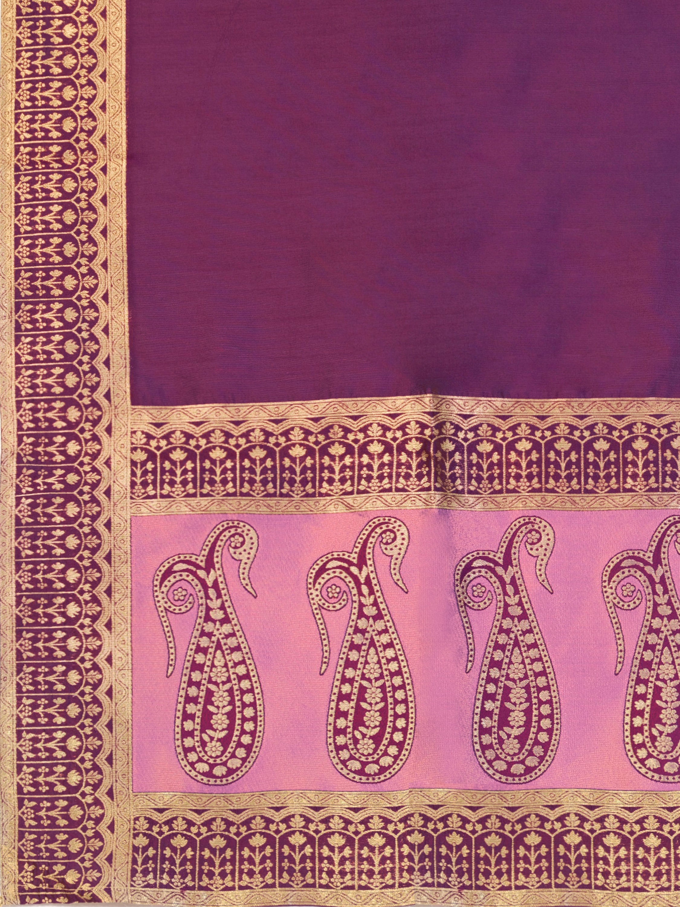 Women's Purple Kanjiwaram Lehengas