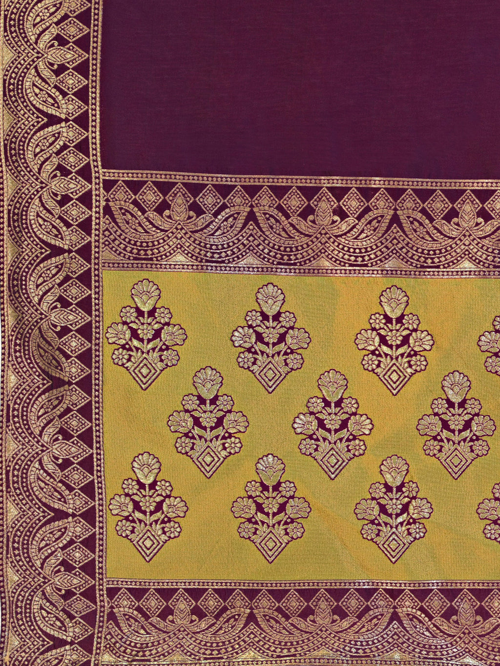 Women's Mehndi Kanjiwaram Lehengas