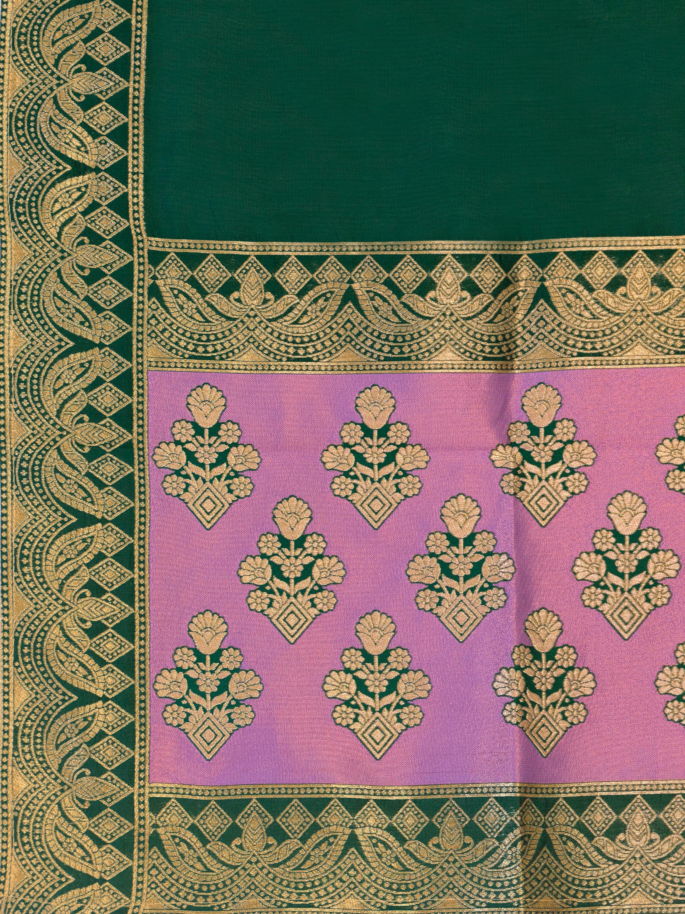 Women's Purple Kanjiwaram Lehengas