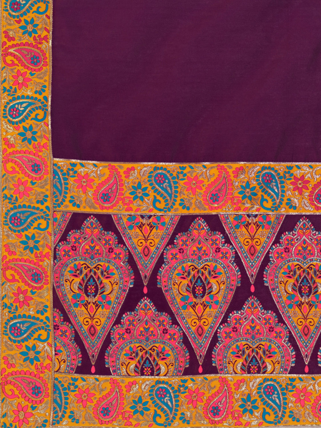 Women's Wine Jacquard Crape Lehengas