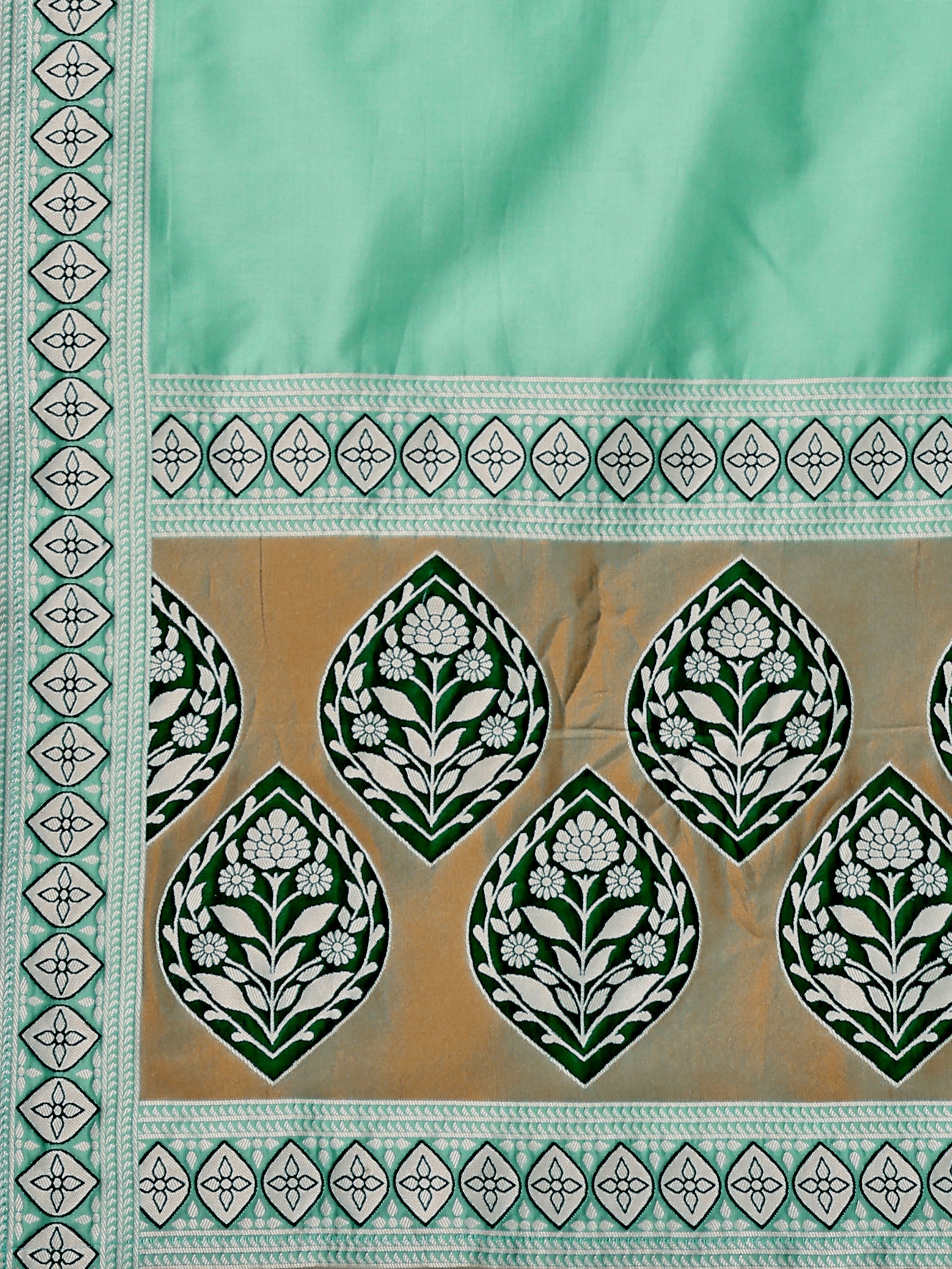 Kanjiwaram Lehenga Choli See Green Ethnic Zari Magic