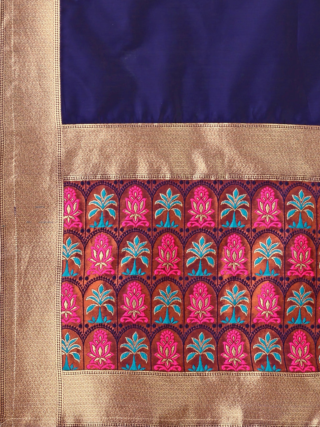 Woven With Zari Timeless Motifs Purple Lehenga Choli