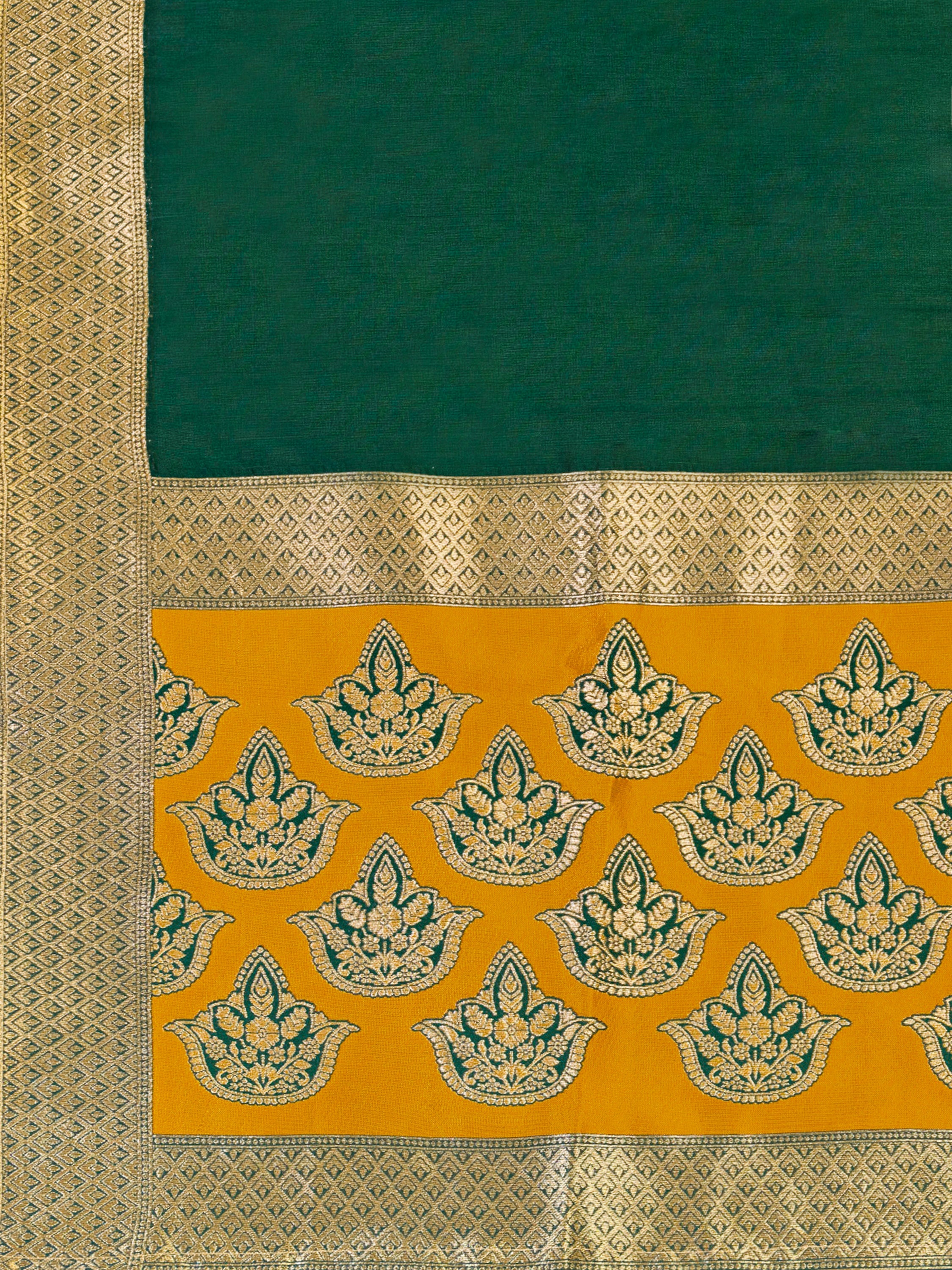Women's Yellow Kanjiwaram Lehengas