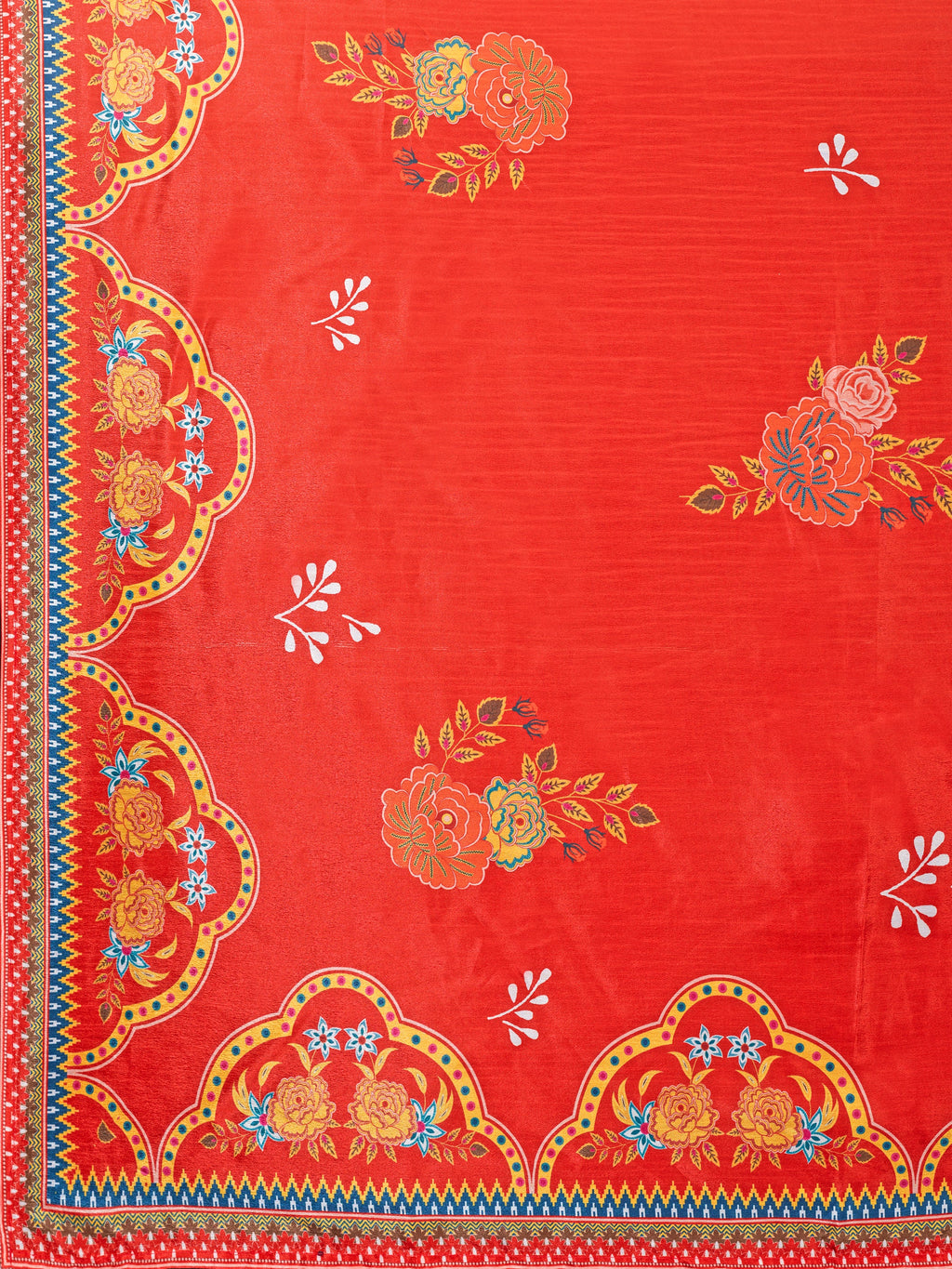 Women's Blue Chinon Lehengas