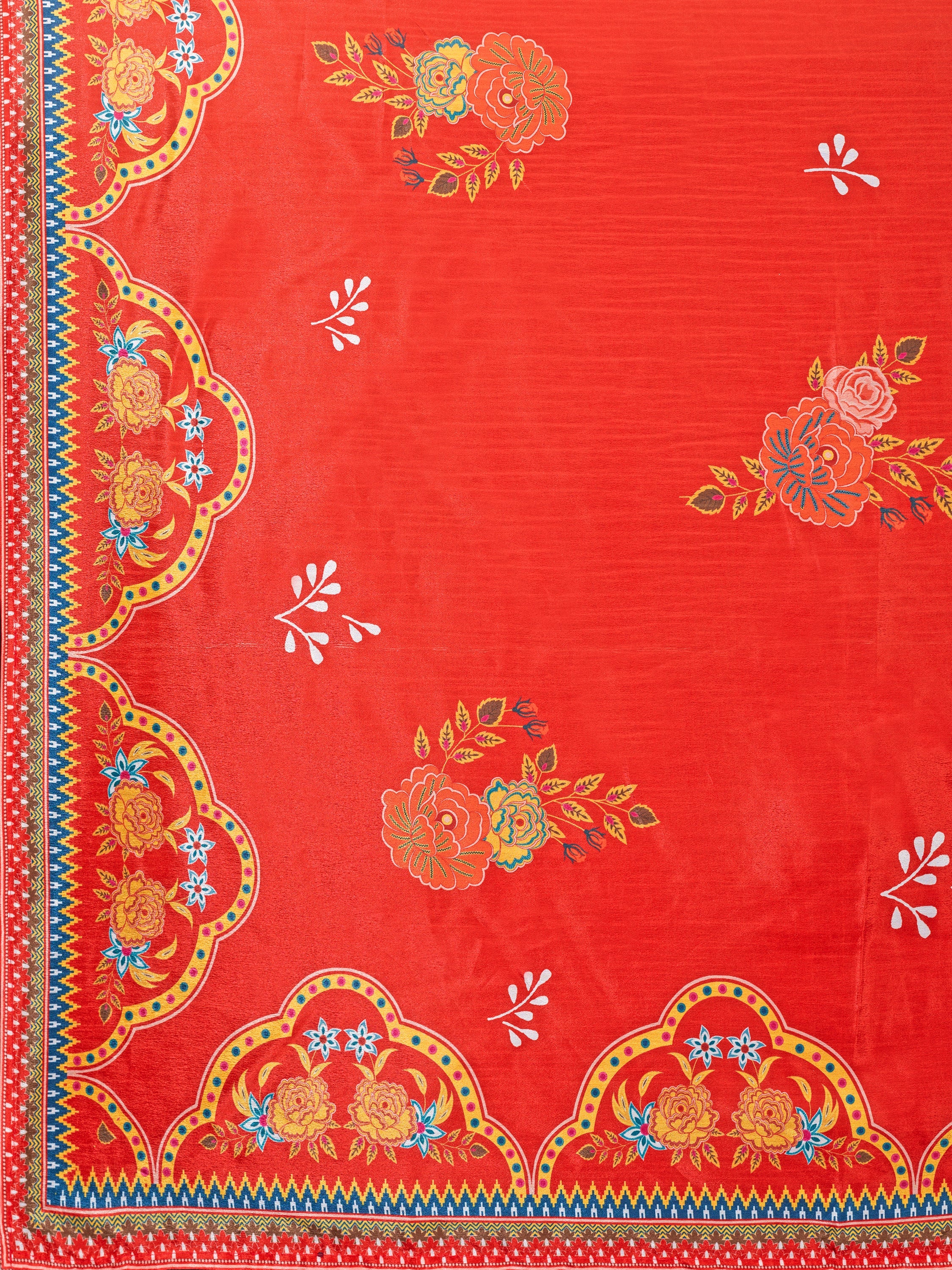 Women's Blue Chinon Lehengas