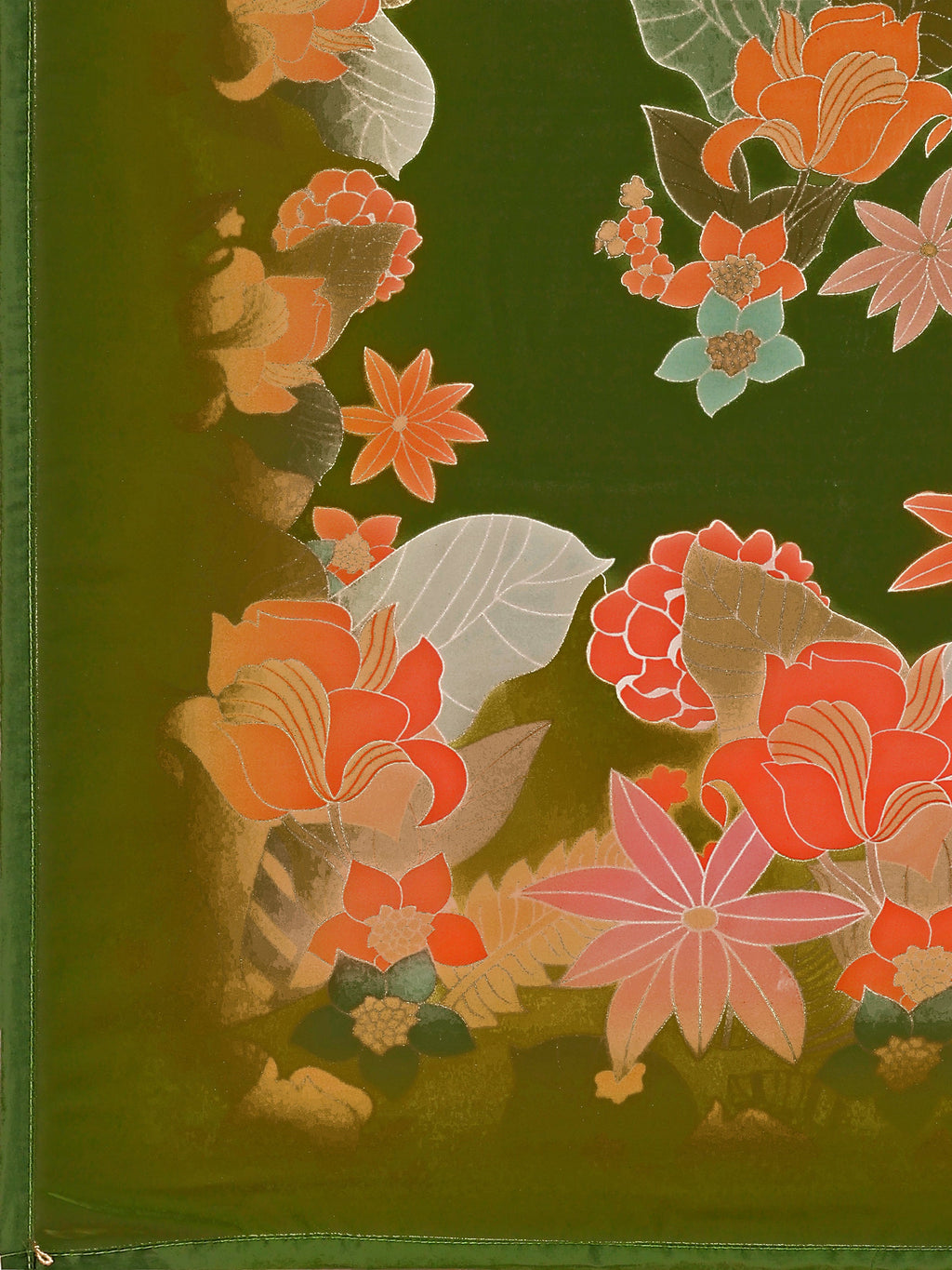 Ethnic Motifs And Embellished Green Lehenga Choli