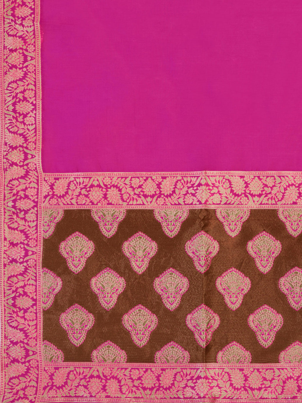 Women's Brown Kanjiwaram Lehengas