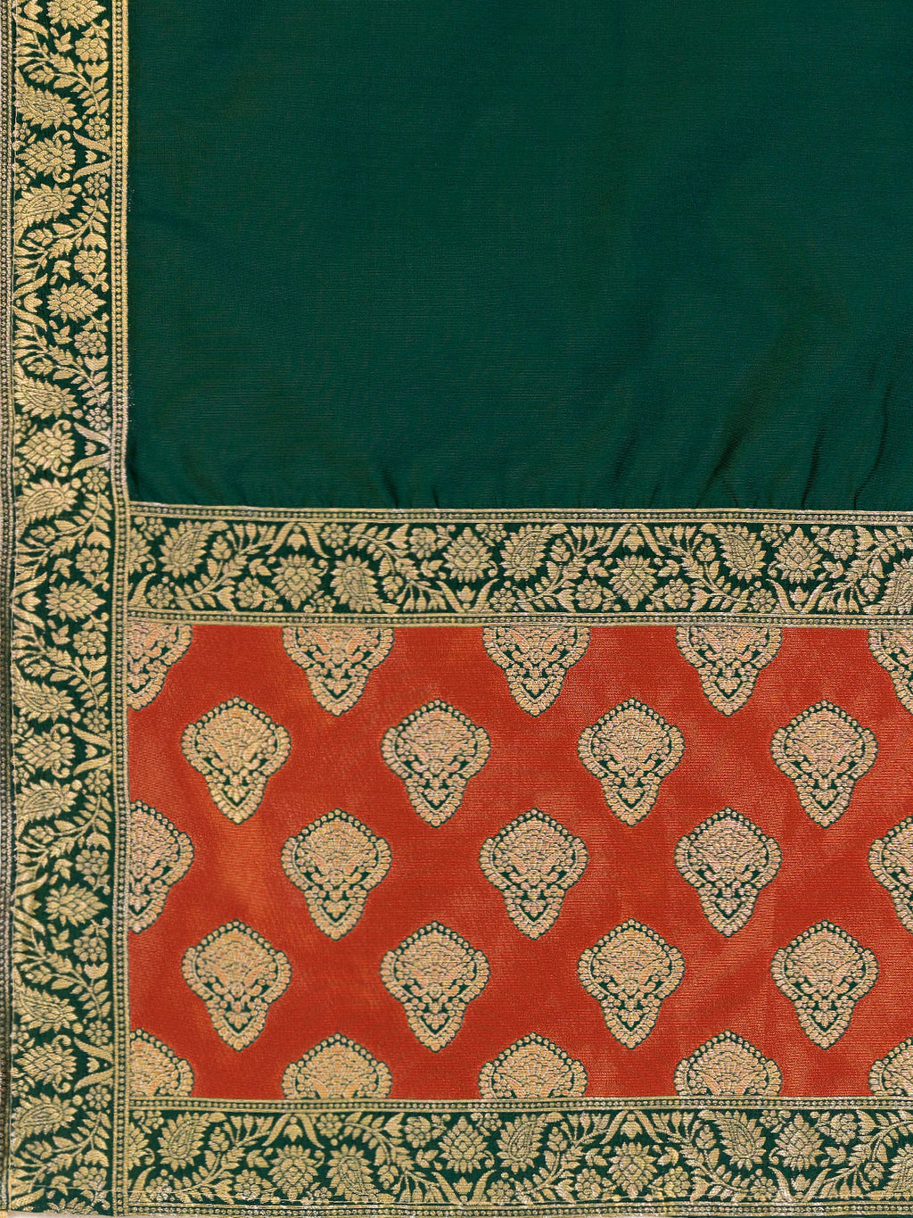 Women's Rust Kanjiwaram Lehengas